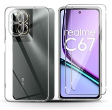COVER CUSTODIA PER REALME C67 4G   + PELLICOLA VETRO TEMPERATO DISPLAY 9H