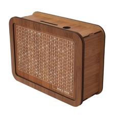 Salvadanaio in Legno Cassa di Risparmio con Contatore Riusabile per Bambini e