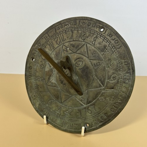 Sun dial gnomon brass - sun,