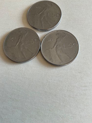 Italia lire 50 monete - italia, x