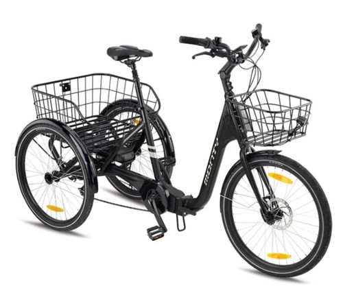 Triciclo elettrico nero con