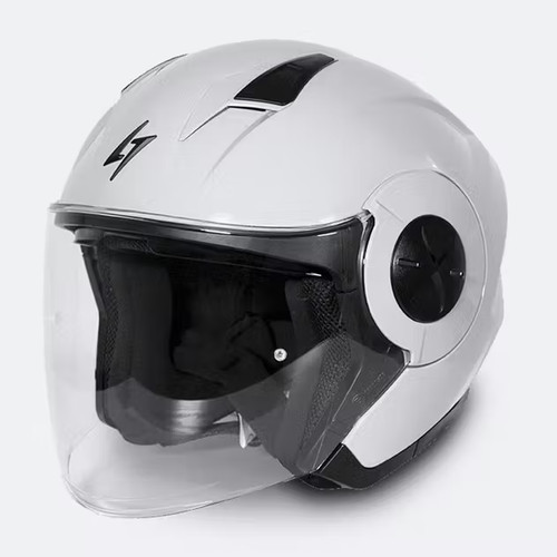 Casco moto jet doppia visiera - casco,