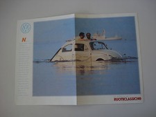 - POSTER ANNO 1994 - VOLKSWAGEN MAGGIOLINO BEETLE/SCHWIMMWAGEN