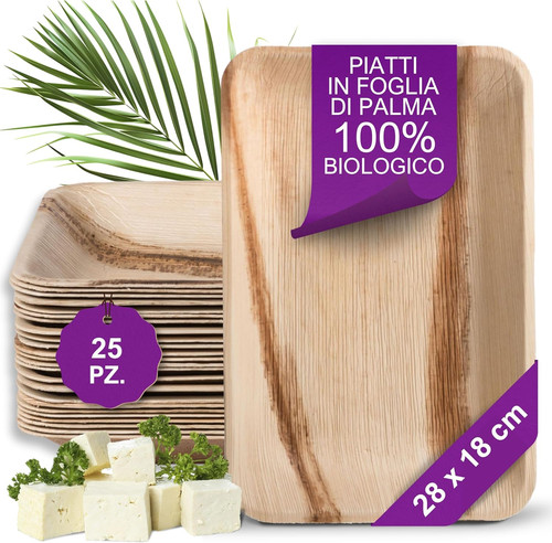 Piatti foglia palma - piatti,