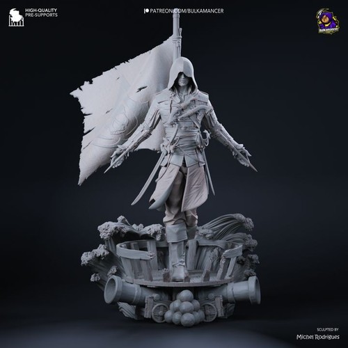 Edward kenway statua - edward,