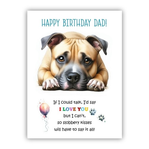 Biglietto compleanno dal cane - biglietto,