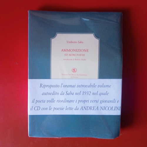Ammonizione altre poesie - ammonizione, ed