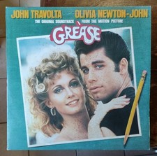GREASE Soundtrack John Travolta 2 Dischi Vinile FILM LP RARE Leggere Descrizione