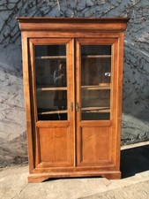 Graziosa libreria cappuccina in ciliegio a 2 ante- Restaurata (in corso d'opera)