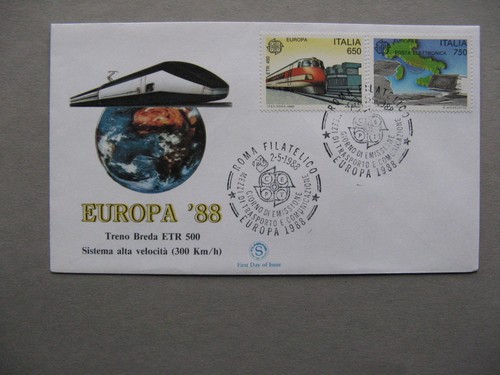 Italia copertina fdc 1988 - italia,,