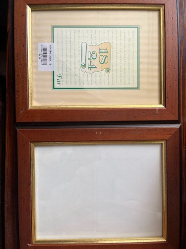 Coppia cornici legno - in,