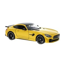 Modellino auto Welly 24081 Mercedes Benz AMG GT-R giallo metallizzato scala 1:24