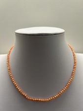 filo CORALLO SALMONE GIAPPONESE NATURALE perle 4mm