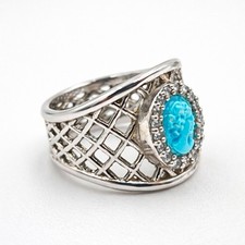 Anello Cammeo Turchese in