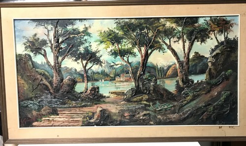 Quadro olio rilievo - olio, dal