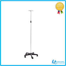 Asta Porta Flebo con 4 Ganci