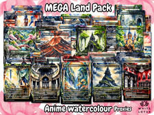 Anime Acquerello Land Pack MTG