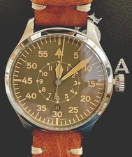 Steinhart Nav B-Uhr 42 orologio pilota automatico svizzero vintage beige modello B