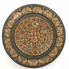 GRANDE PIATTO ANNI 30 MONTOPOLI ARNO TERRA COTTA DIREZIONE MILANI CERAMICA 38cm