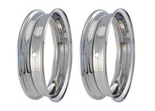 2 CERCHI CROMATI 10" VESPA 50