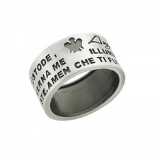 ROBERTO GIANNOTTI Anello ANGELO DI DIO GIA162 Fascia Preghiera Argento 925%