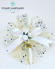 Sacchetto bomboniera oro e