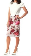 ABITO BODYCON FLOREALE ROSA