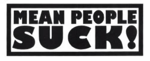 Mean people succhiare adesivo - mean,
