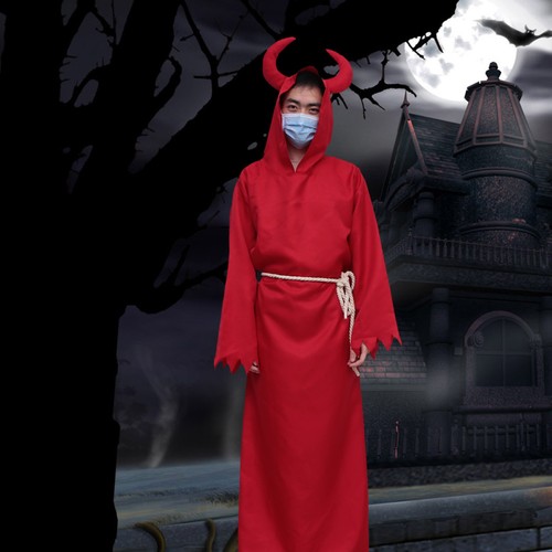 1pz costume halloween diavolo - halloween,