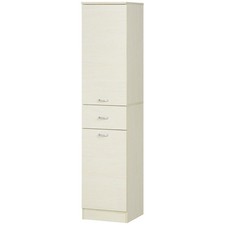 HOMCOM Mobile Bagno 150cm con 2 Armadietti Cassetto Ripiani Regolabili in Legno