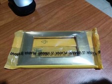 GIACENZA MAGAZZINO PLACCA PLACCHETTA VIMAR 14654.25 4 MODULI 4M ORO OPACO PLANA