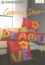 Libro Di Modelli Zweigart 104 / 287 Creative Deco - Punto Croce 20 Pagine