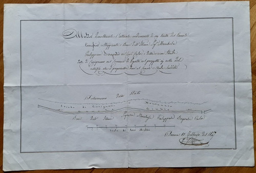 Disegno antico 1847 parma - antico,