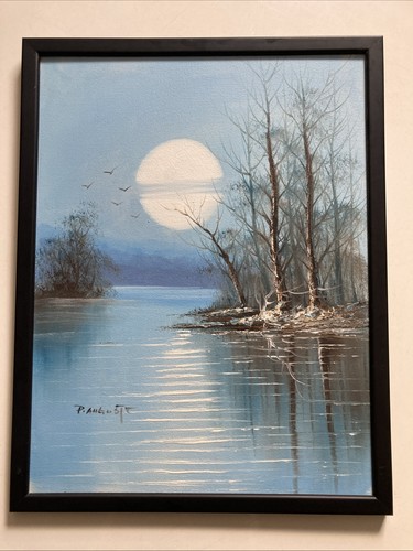 Vintage 1970s oil painting - oil,