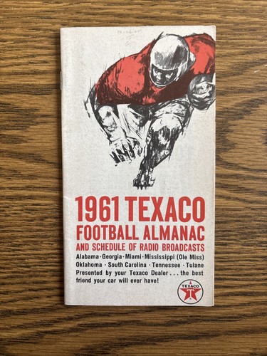1961 texaco football almanacco - texaco,