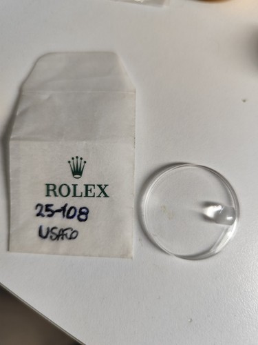 Vetro rolex 108 - 25-108, usato
