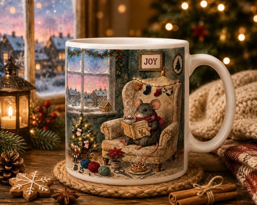 Tazza ceramica natale topolino - natale,