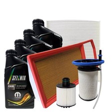 Kit Tagliando Fiat  Doblò 1.3 Mtj Qubo Fiorino EURO 6 Filtri 4 Olio 5W30 Selenia