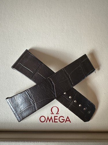 Omega crocodile brown 24mm - crocodile,