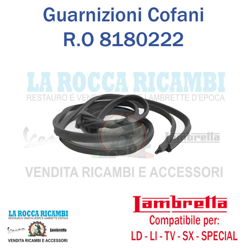 Guarnizioni cofani scocche - cofani,