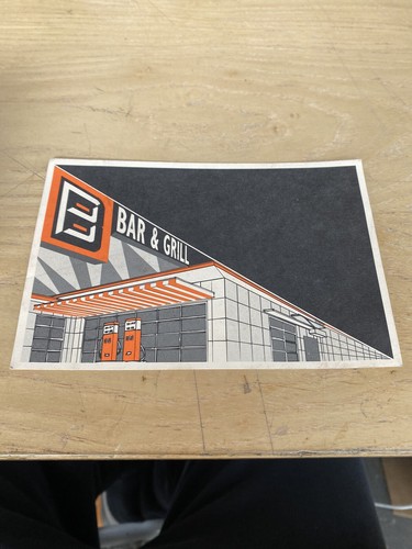 Cartolina pubblicitaria bar - , &