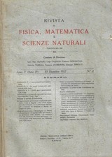 Rivista di Fisica, Matematica