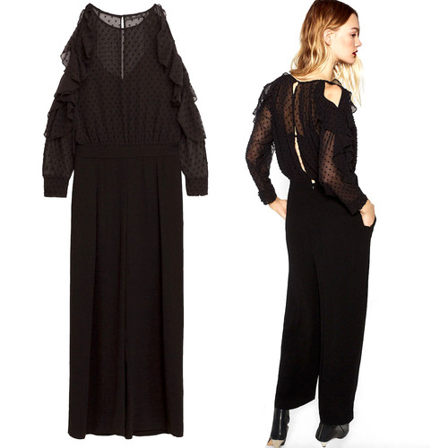 Zara tuta nera elegante - tuta,
