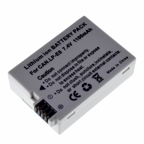 Caricabatteria per canon - lp-e8,