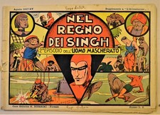 FUMETTO ORIGINALE L'UOMO MASCHERATO N. 2 EDIZIONE NERBINI 1937