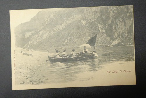 Cartolina sul lago lecco - sul,