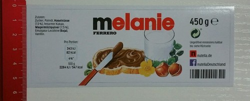 Adesivo sticker vetro nutella - adesivo/sticker:,