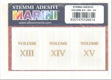 STEMMA "NUMERI ROMANI " ADESIVO MARINI x CARTELLA POSTIGLIONE - VENDITA 1 Pz.