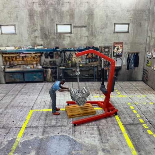 Diorama garage con - 1/43,