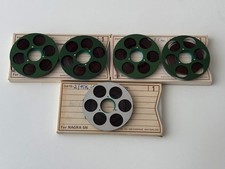 5x bobine / mulinelli NAGRA "Verde - Argento / Verde - Silver" (NAGRA SN, SNN, SNST)